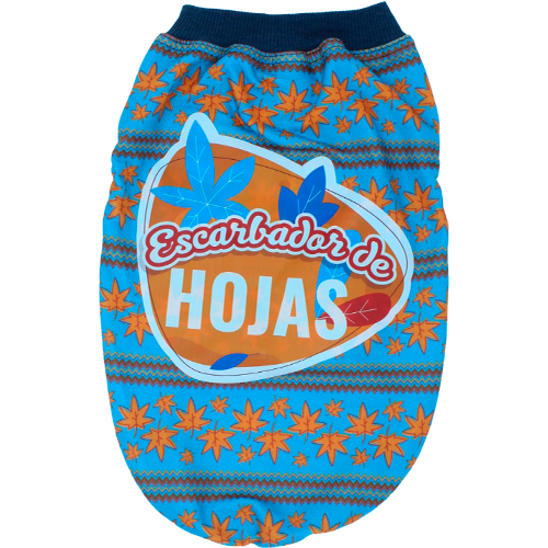 Chaleco Escarbador De Hojas Azul